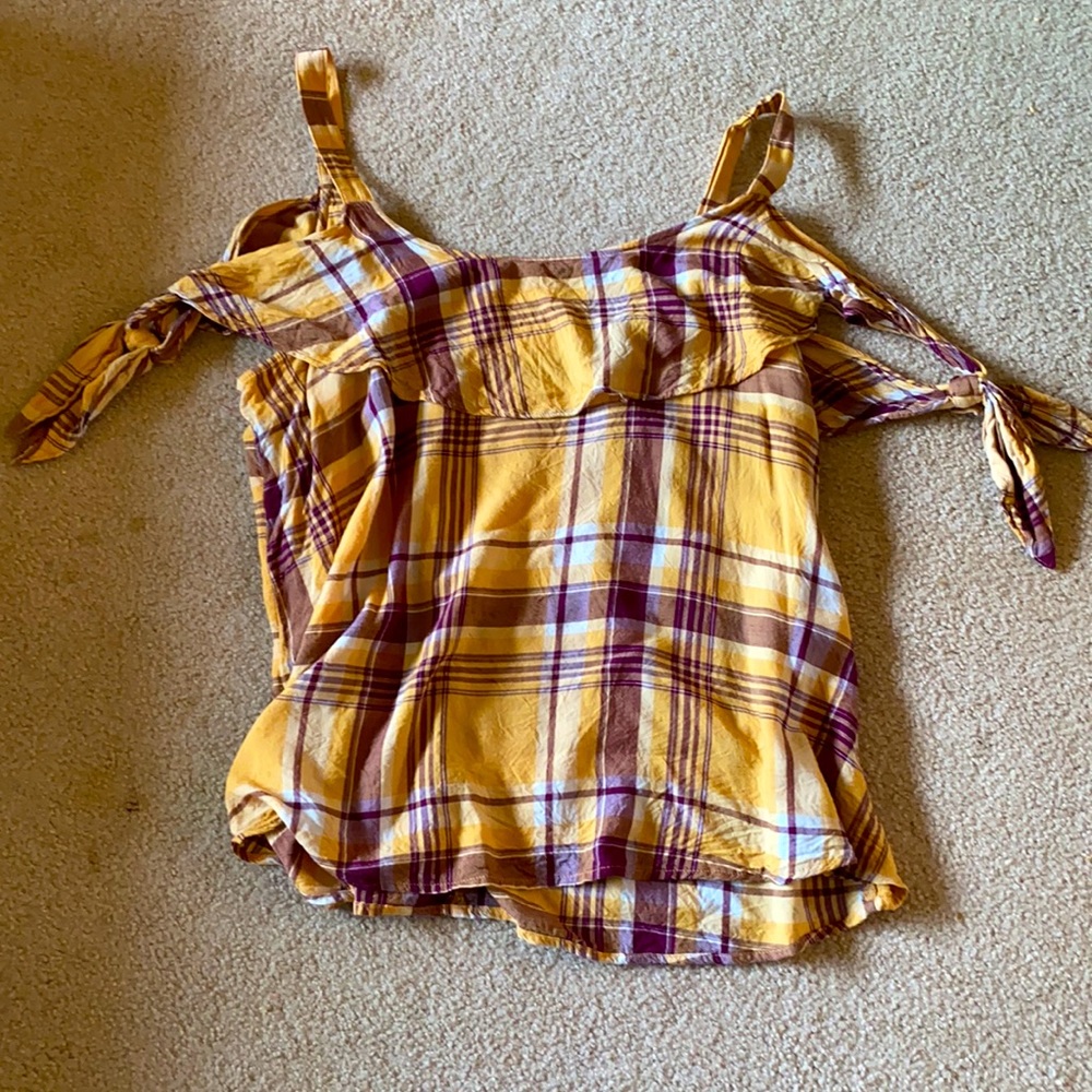 maurices tie shoulder top